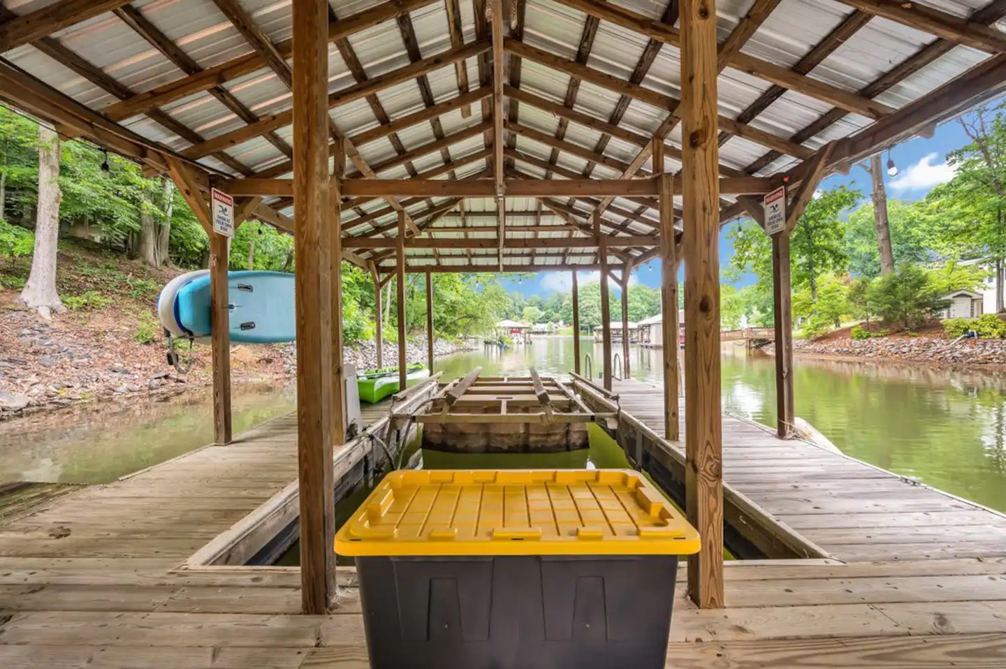 All sizes Life jackets for guest convenience. (see House guest manual for nearest marina for boat rental) *Guests swim at their own risk*