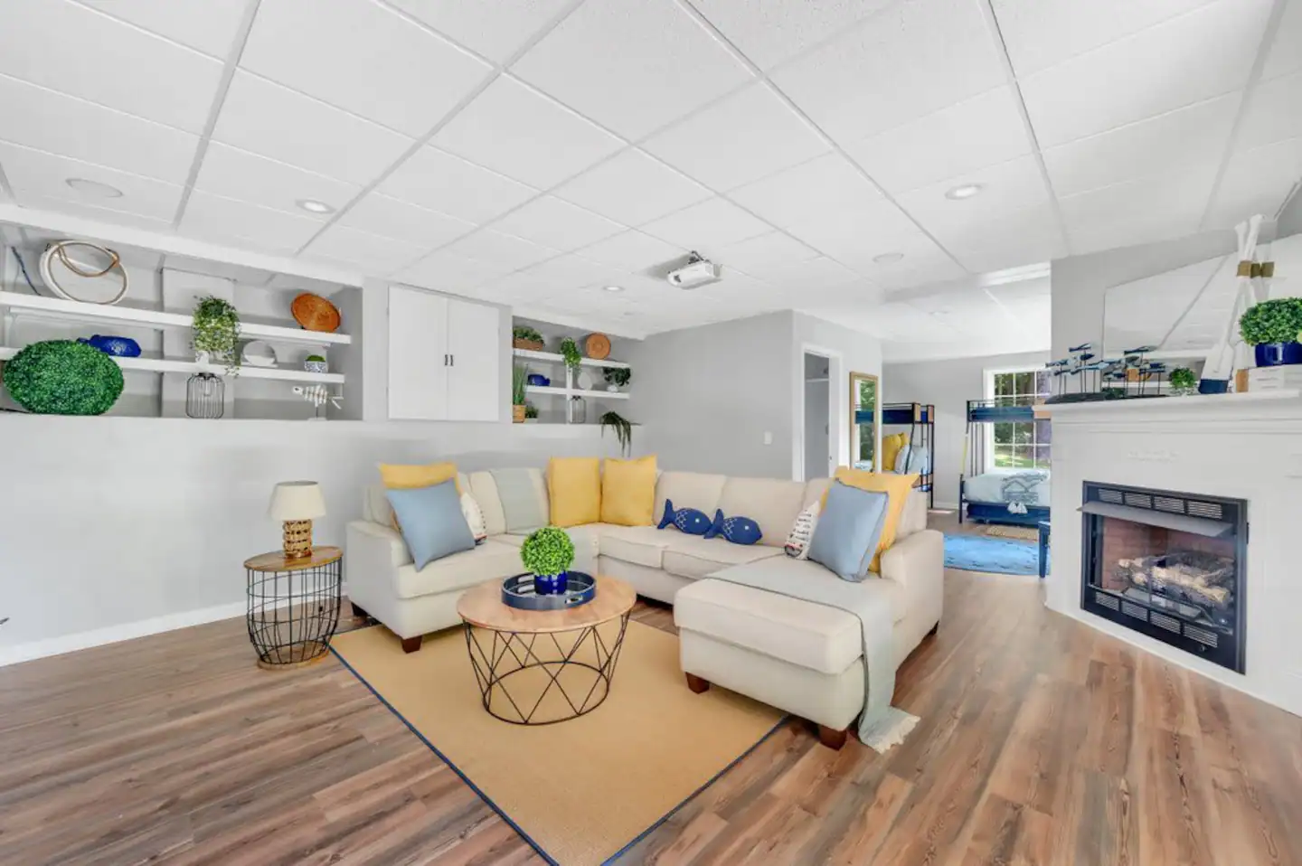 2nd Living Room comfortable seating + entertainment