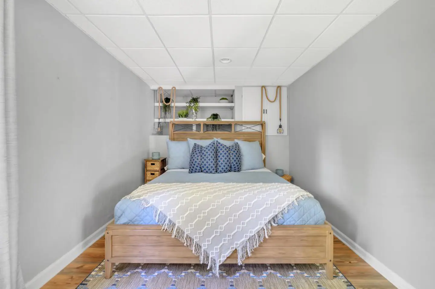 Lower level Guest Bedroom 7. King size bed.